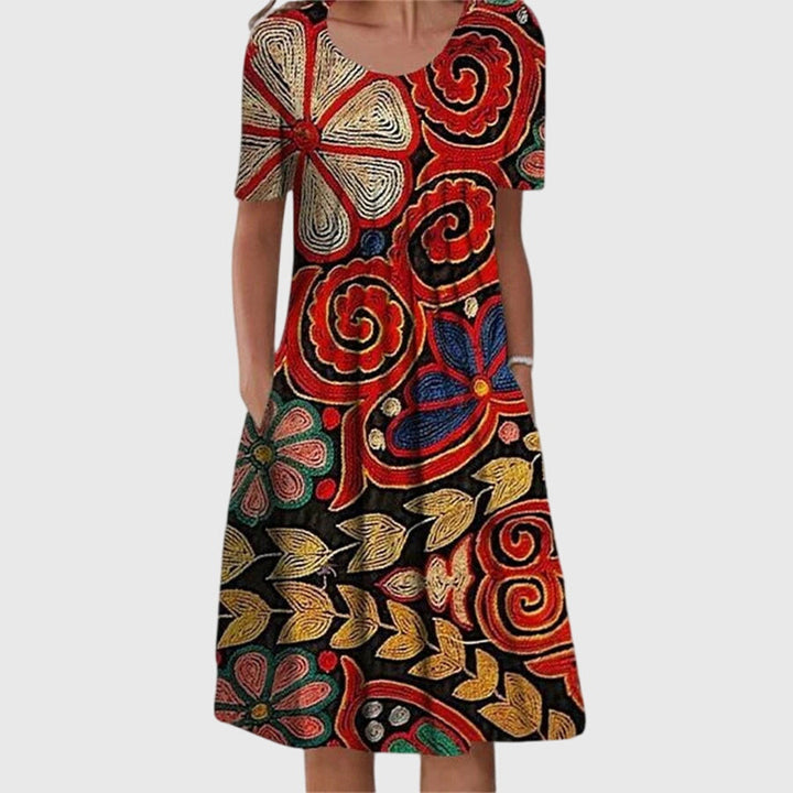 Danielle - Elegant Tummy Covering Dress