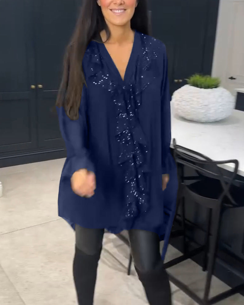 Mya | Ruffled Blouse with Elegant Style