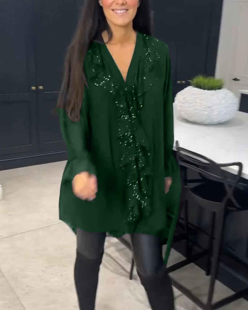 Mya | Ruffled Blouse with Elegant Style