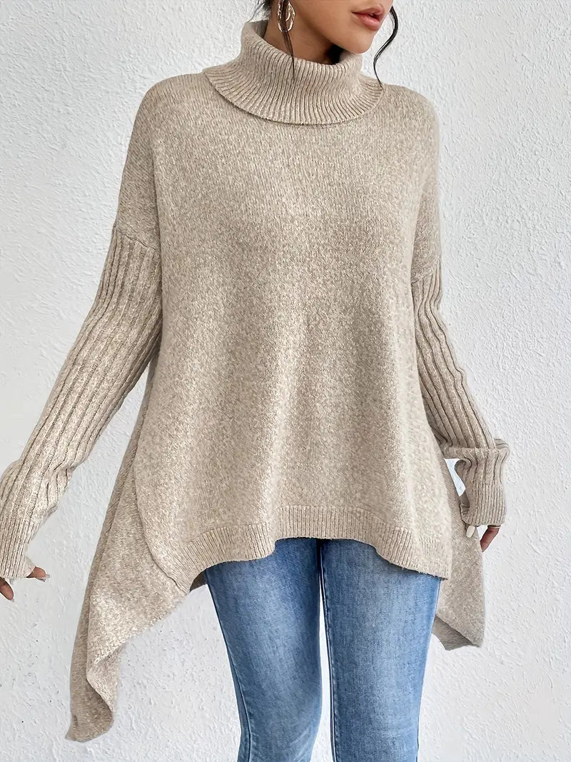 Genevieve | Elegant Long Turtleneck Sweater for Classic Warmth