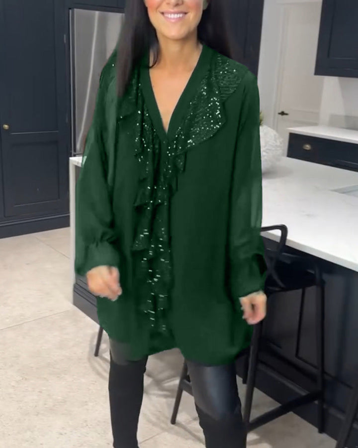 Mya | Ruffled Blouse with Elegant Style