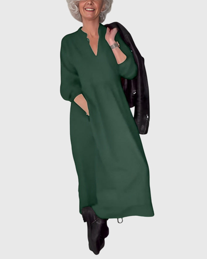 Amanda - V-neck Maxi Dress