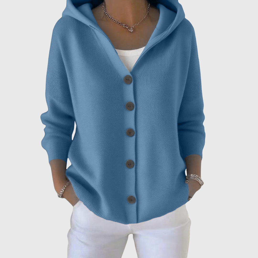 Lila | Soft Knit Hoodie Cardigan