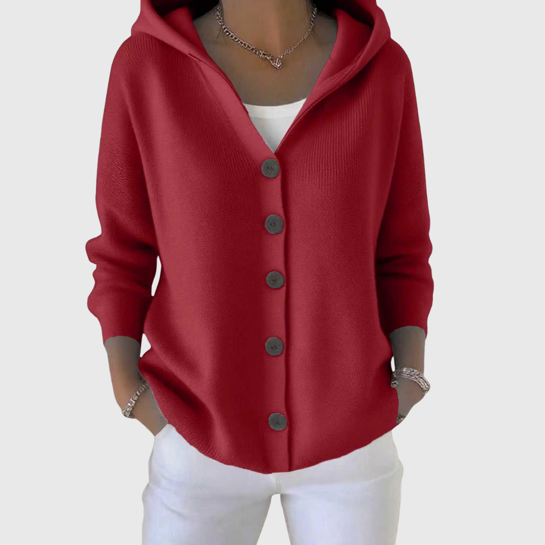 Lila | Soft Knit Hoodie Cardigan