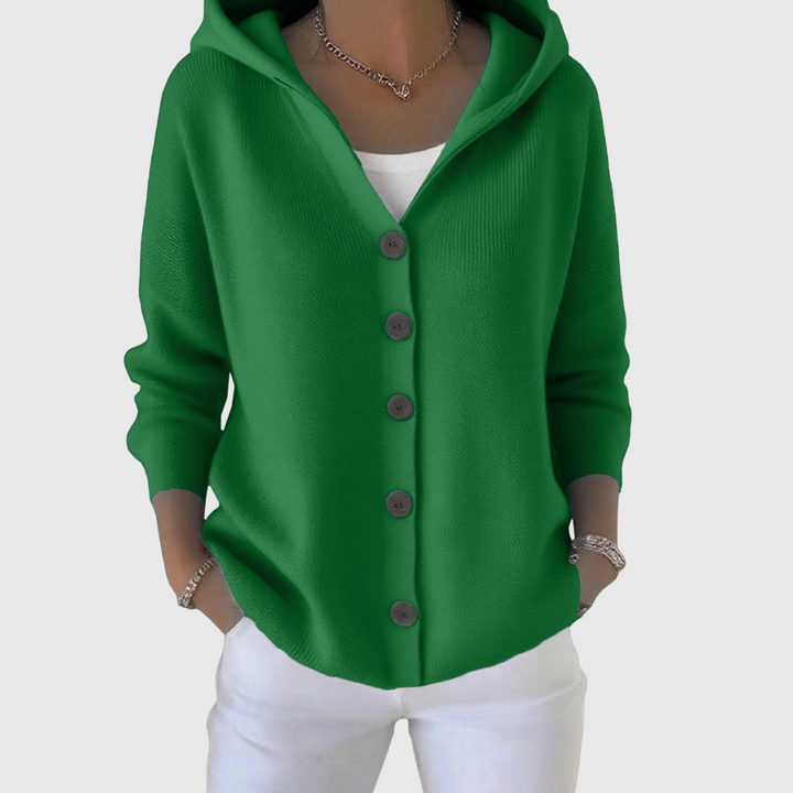 Lila | Soft Knit Hoodie Cardigan