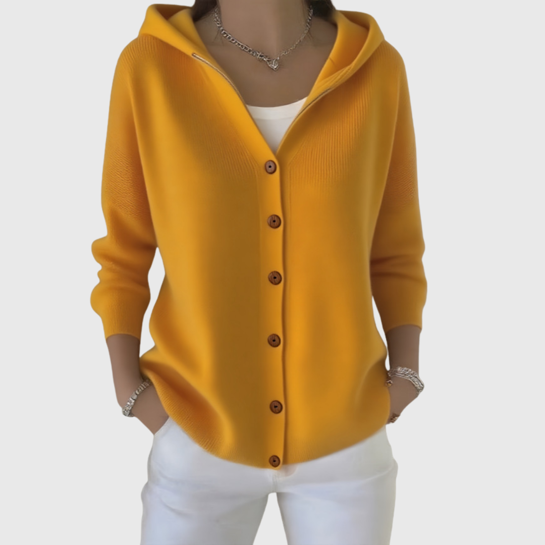 Lila | Soft Knit Hoodie Cardigan