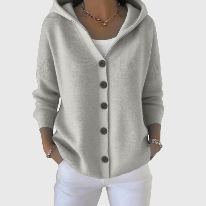 Lila | Soft Knit Hoodie Cardigan