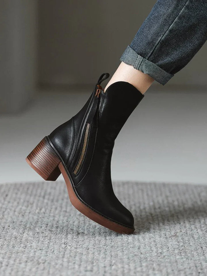 Barbara | Block Heel Ankle Boots