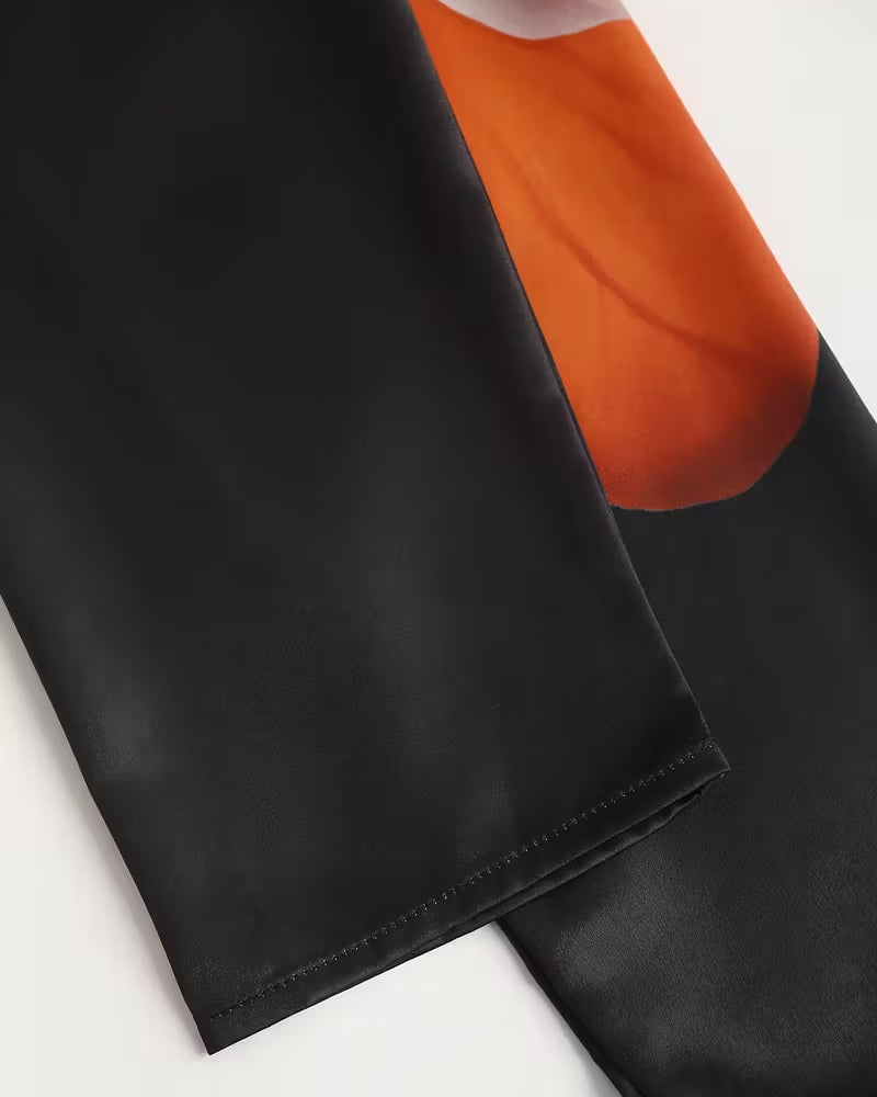 Briony | Printed Right Shoulder Reversed Blouse