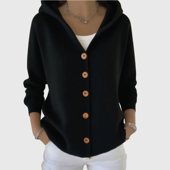 Lila | Soft Knit Hoodie Cardigan