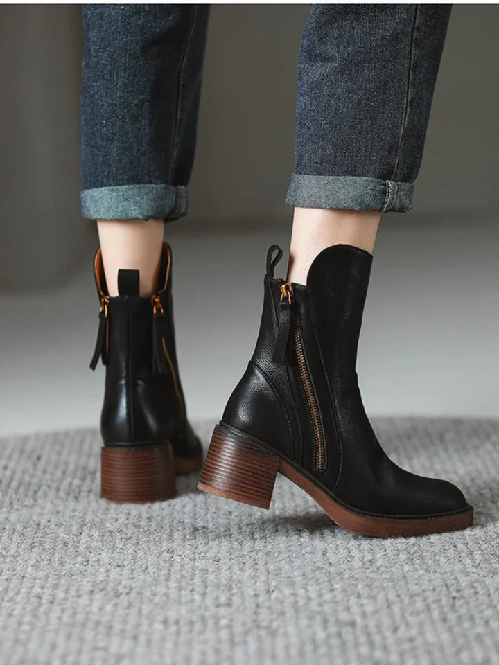Barbara | Block Heel Ankle Boots