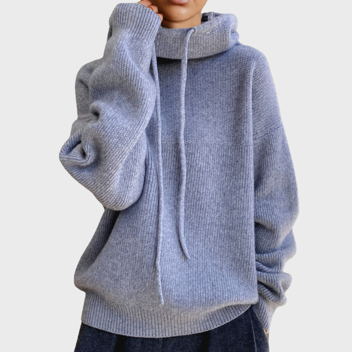 Rowan | Wool Hoodie with Drawstring for Stylish Comfort