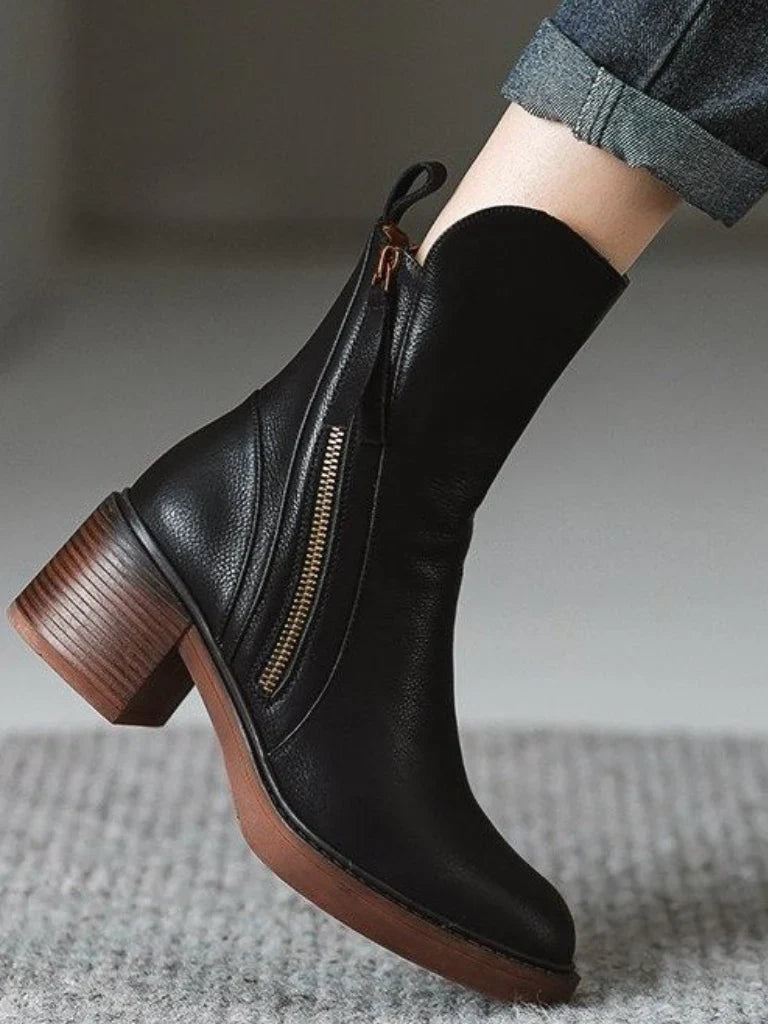 Barbara | Block Heel Ankle Boots