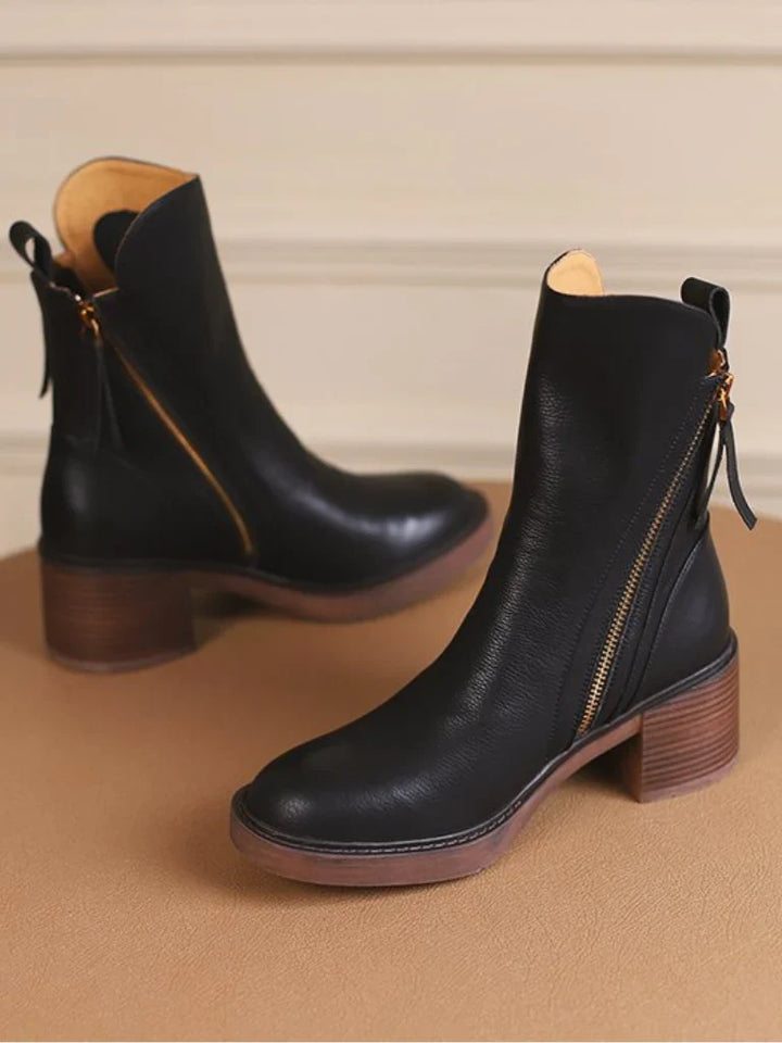 Barbara | Block Heel Ankle Boots