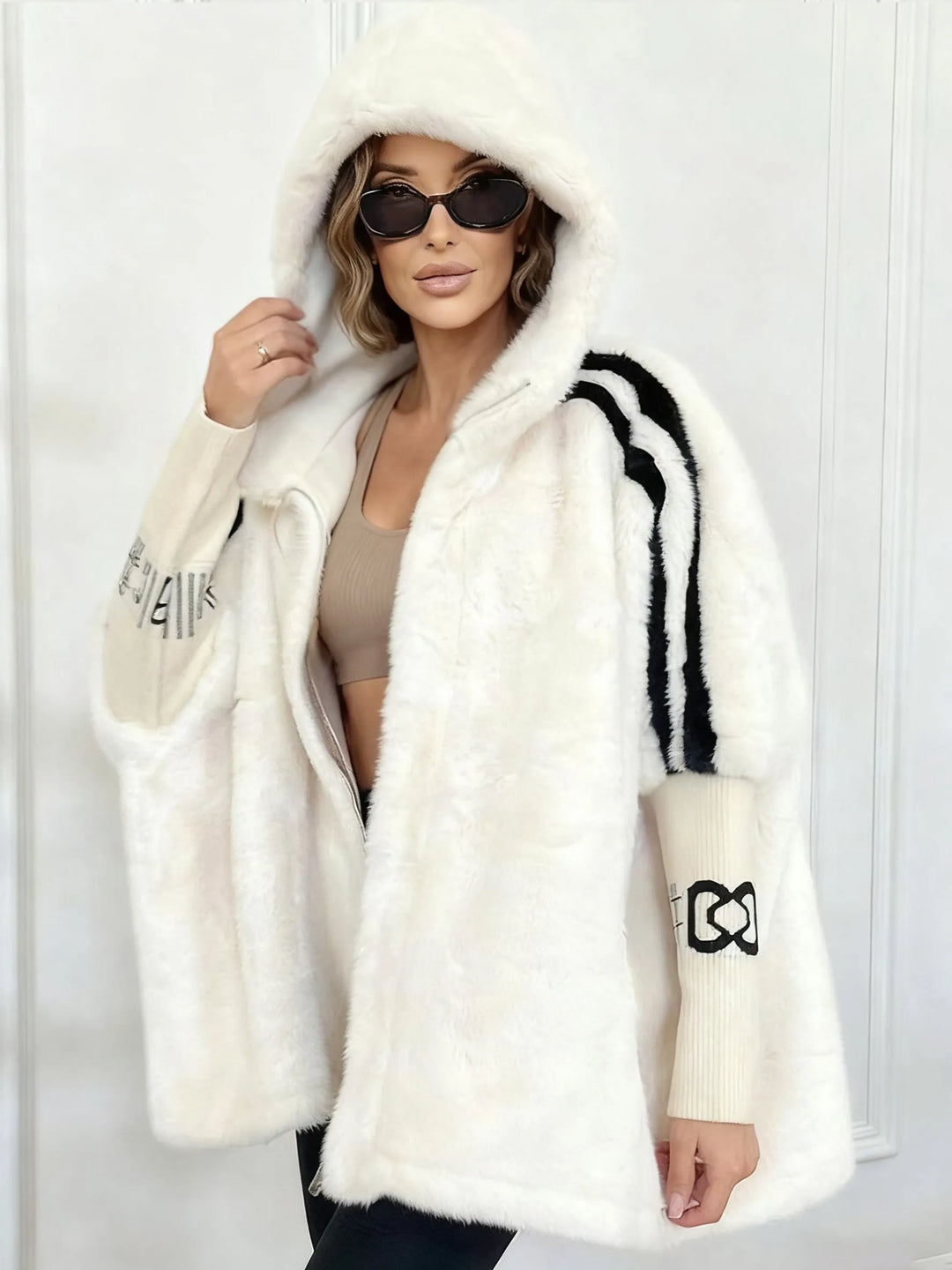Jeanette | Statement Faux Fur Hooded Jacket