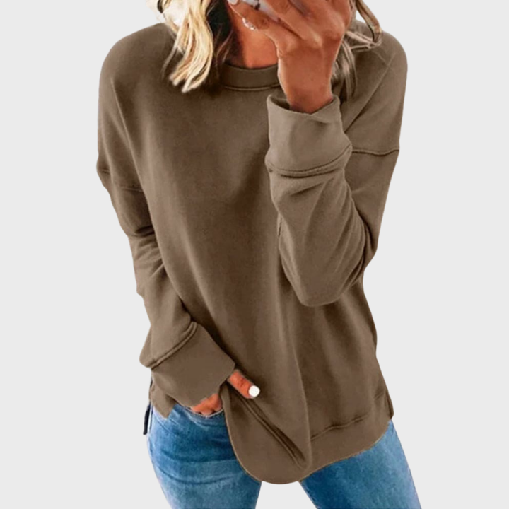 Francesca | Elegant Lightweight Solid Color Sweater for a Stylish Look