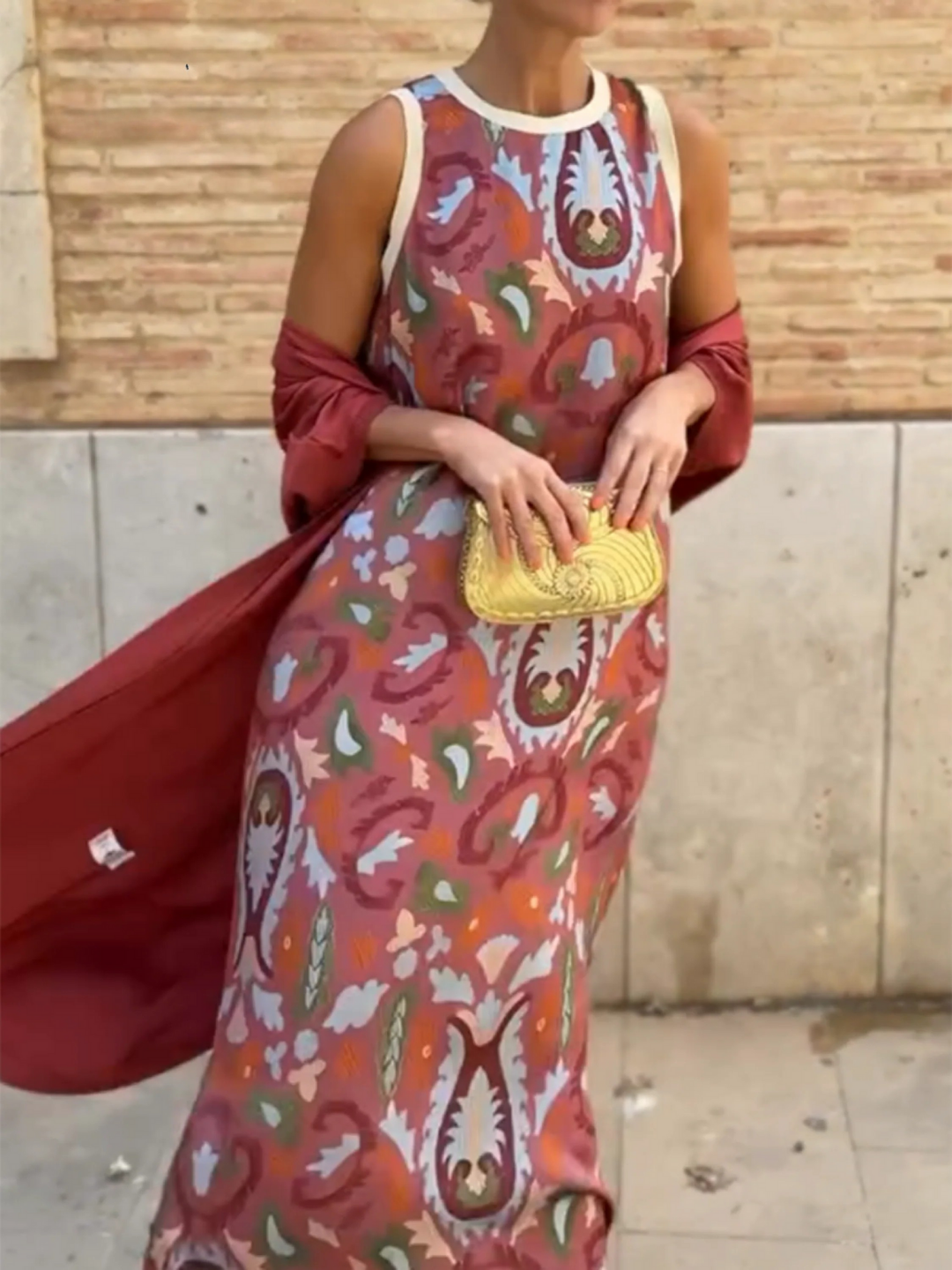 Lydia | Women’s two-piece satin printed set – cardigan and elegant top