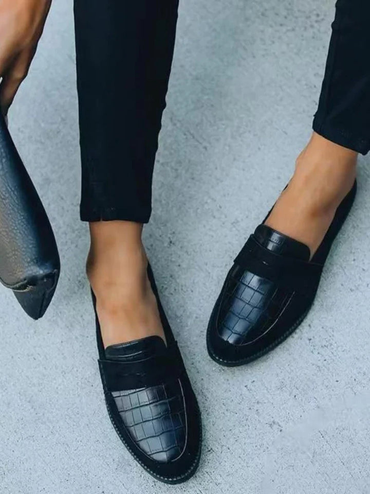 Ava | Croc Detail Orthopedic Loafers