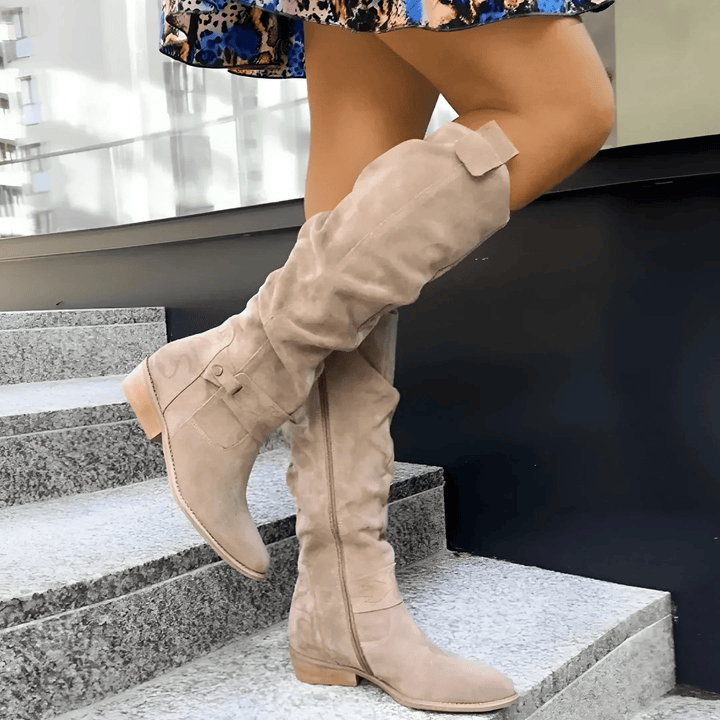 Amelia | Elegant Suede Ankle Boots for a Chic Look