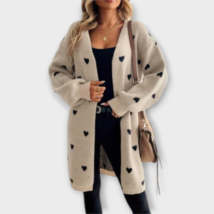 Rosie | Heart Pattern Cardigan of Endless Charm