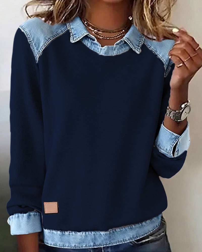 Paige | Trendy Long Sleeve Button-Up Shirt