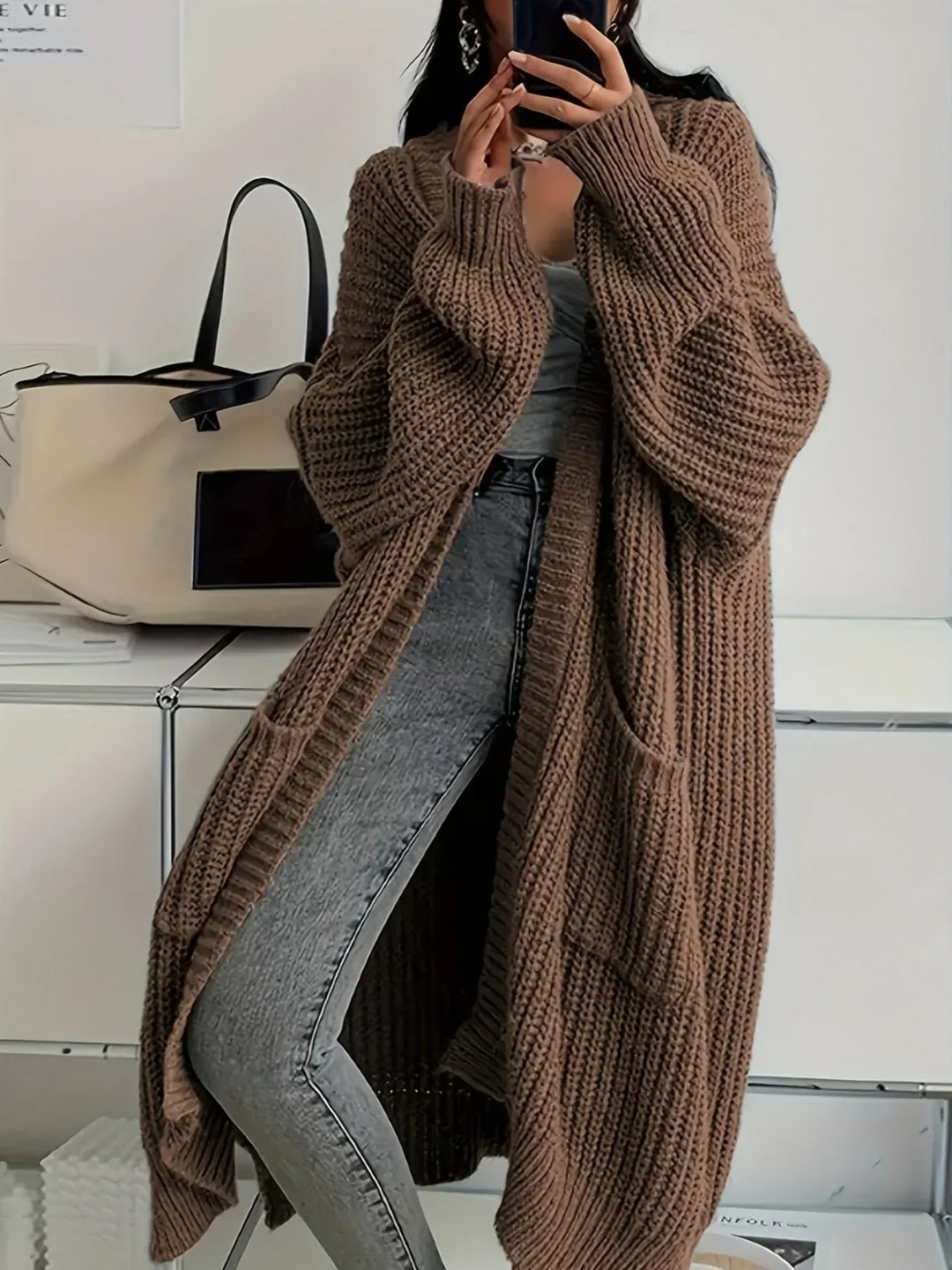 Alice | Warm Longline Cardigan for Confident Style