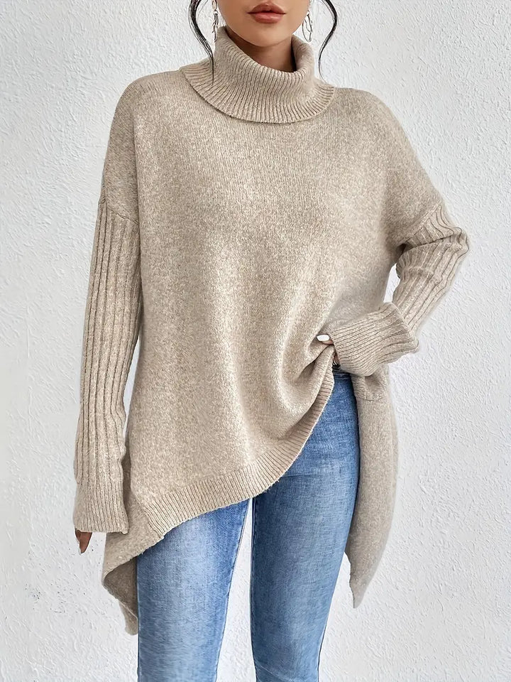 Genevieve | Elegant Long Turtleneck Sweater for Classic Warmth