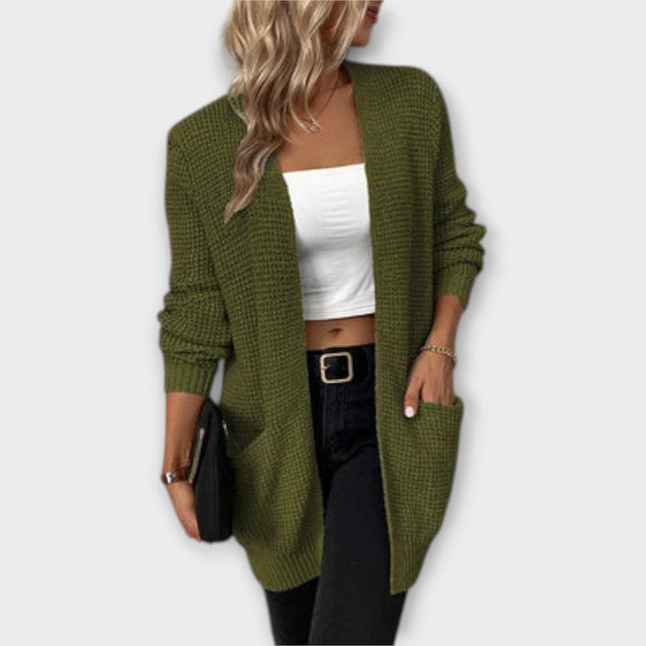 Ava - Casual Knit Cardigan with Pockets