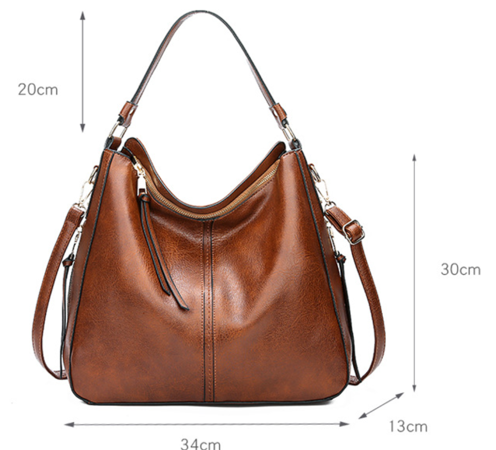 Florence | Leather Shoulder Bag with Elegant Touch