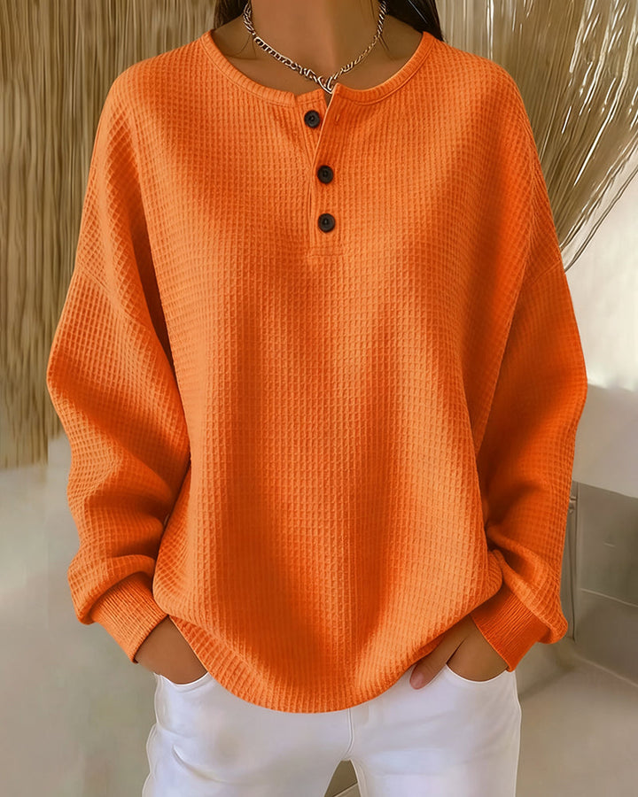 Niamh | Casual Trendy Solid Color Long Sleeve Sweatshirt