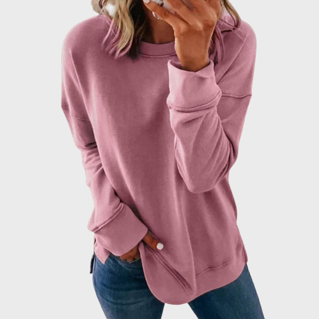 Francesca | Elegant Lightweight Solid Color Sweater for a Stylish Look