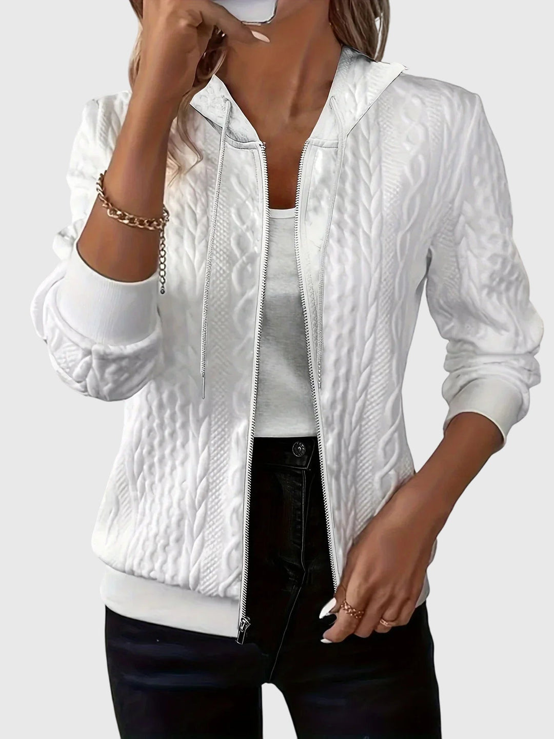 Georgia | Stylish Zippered Hoodie