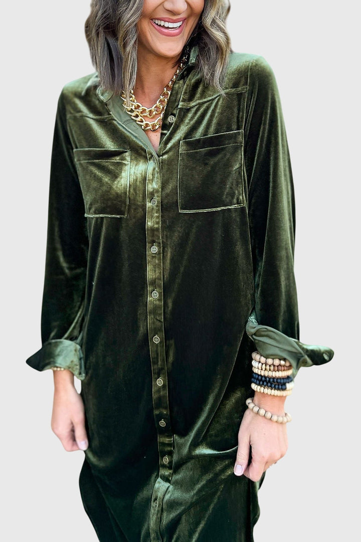 Camille - Casual Velvet Dress