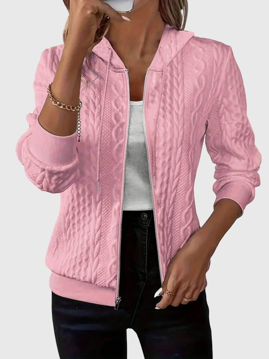 Georgia | Stylish Zippered Hoodie