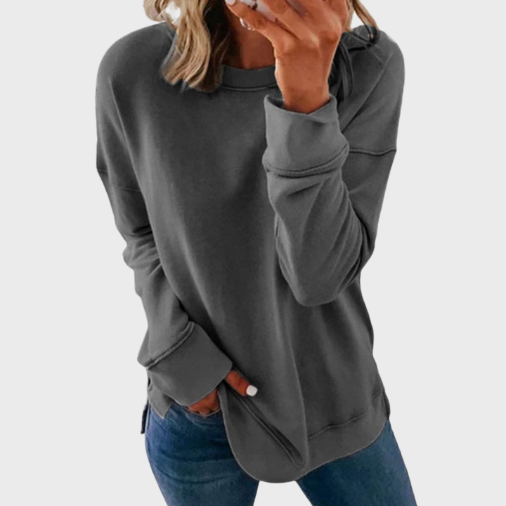 Francesca | Elegant Lightweight Solid Color Sweater for a Stylish Look