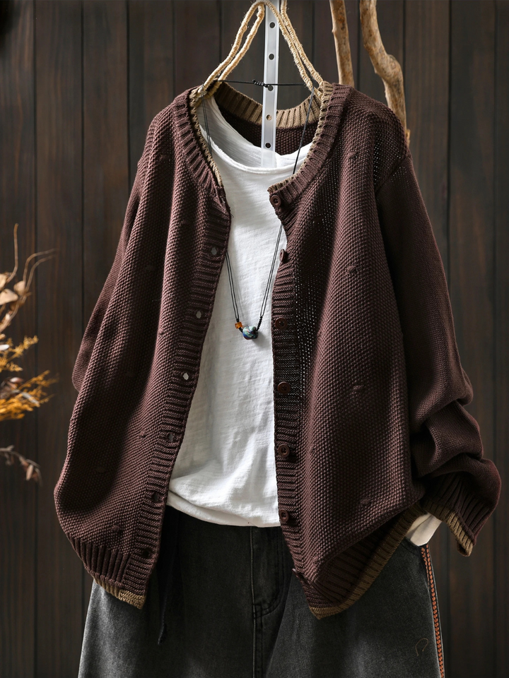 Isolde | Chunky textured cardigan for cozy style