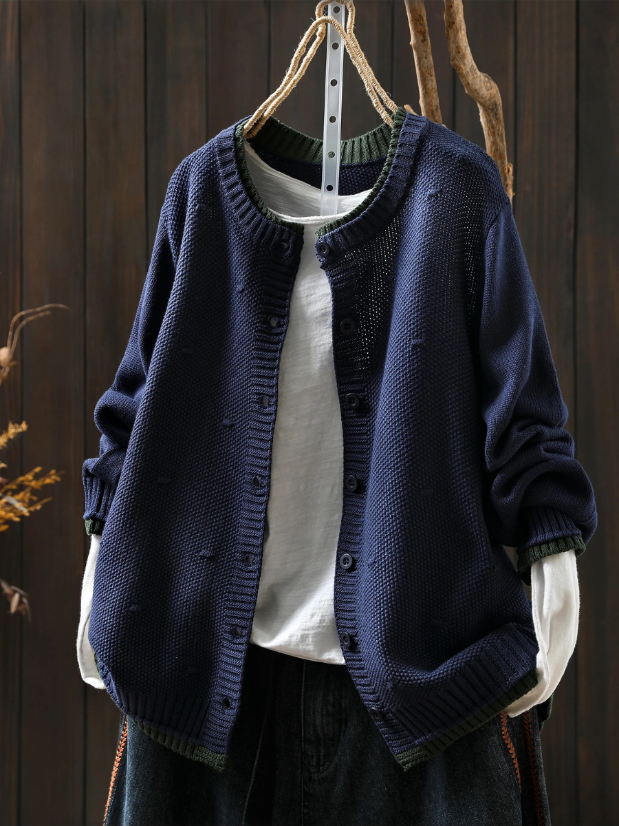 Isolde | Chunky textured cardigan for cozy style