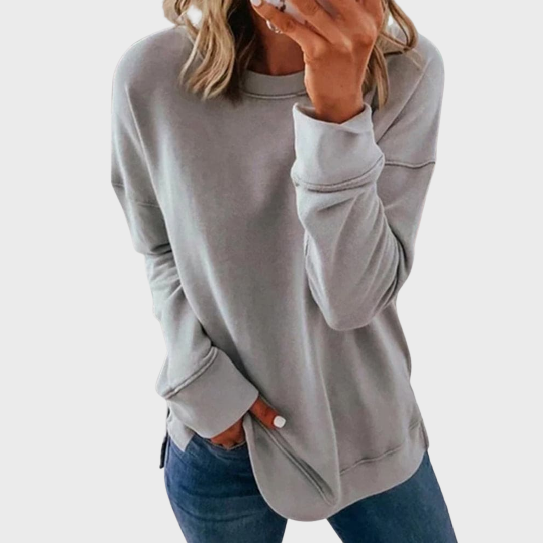 Francesca | Elegant Lightweight Solid Color Sweater for a Stylish Look