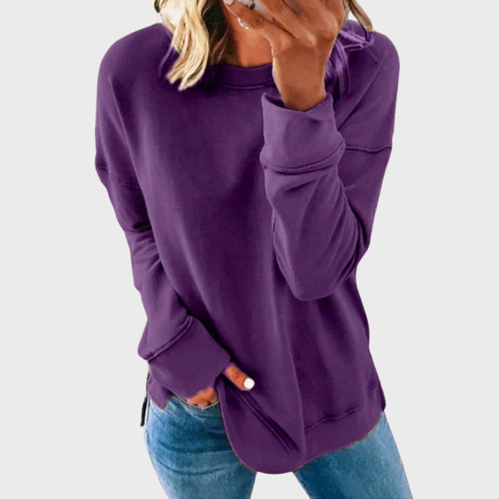 Francesca | Elegant Lightweight Solid Color Sweater for a Stylish Look