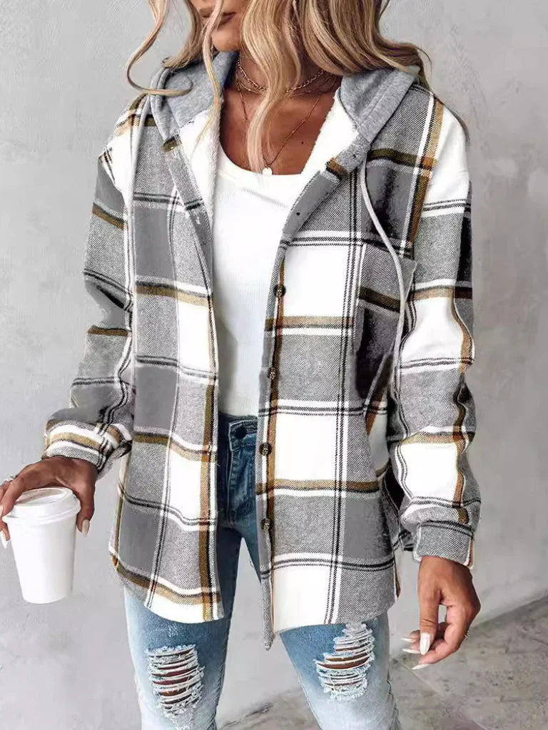 Camden | Plaid Hooded Jacket