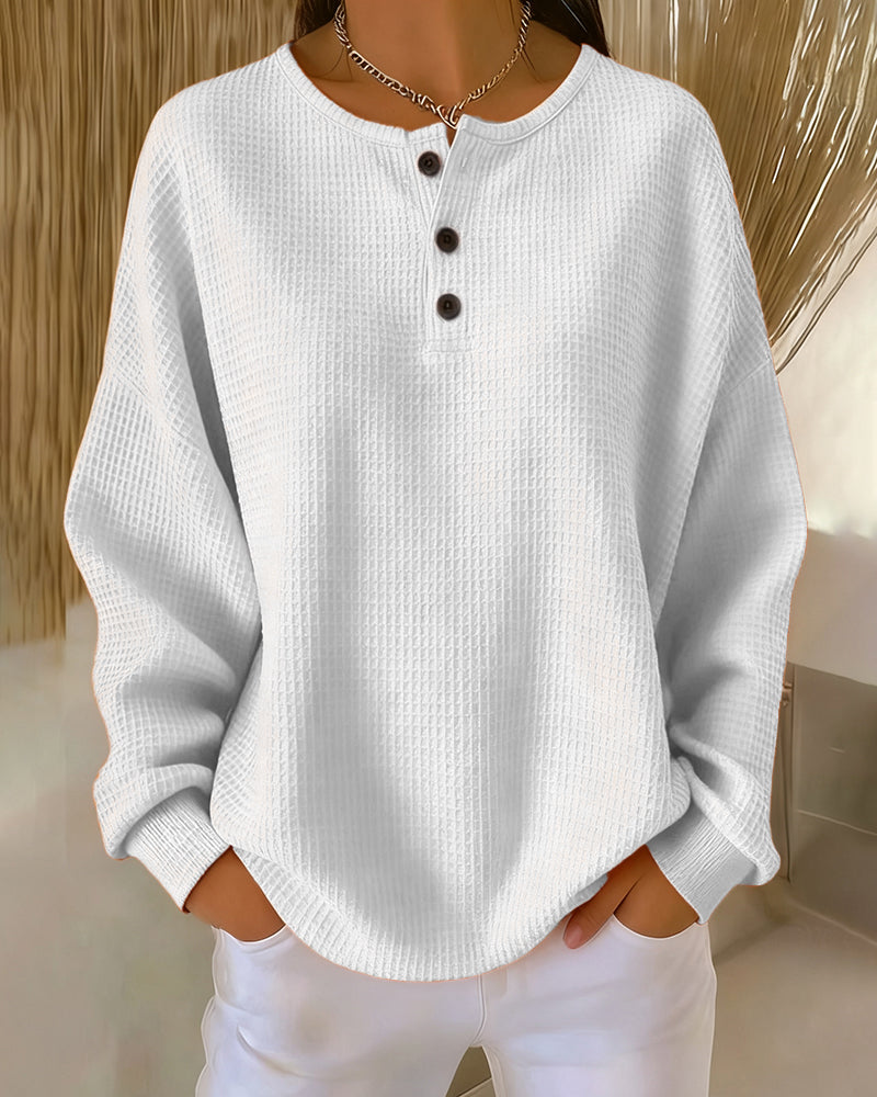 Niamh | Casual Trendy Solid Color Long Sleeve Sweatshirt
