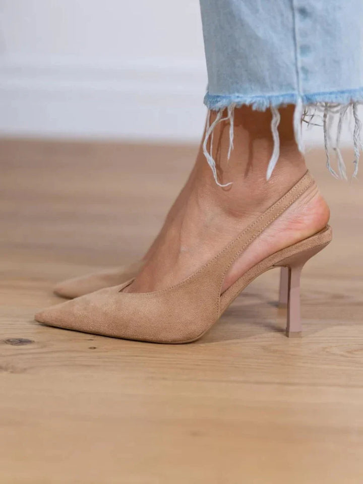Isabelle | Pointed Toe Slingback Heels