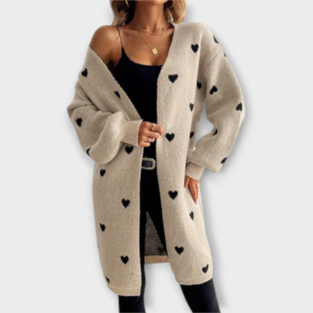 Rosie | Heart Pattern Cardigan of Endless Charm
