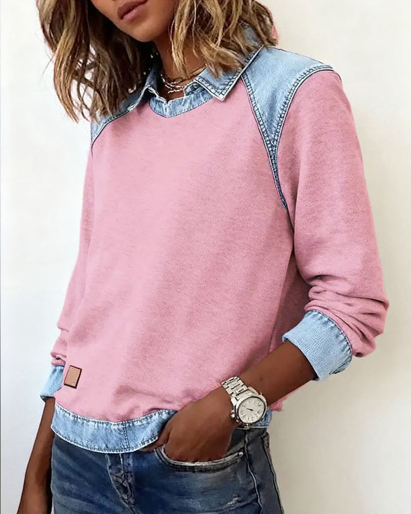 Paige | Trendy Long Sleeve Button-Up Shirt