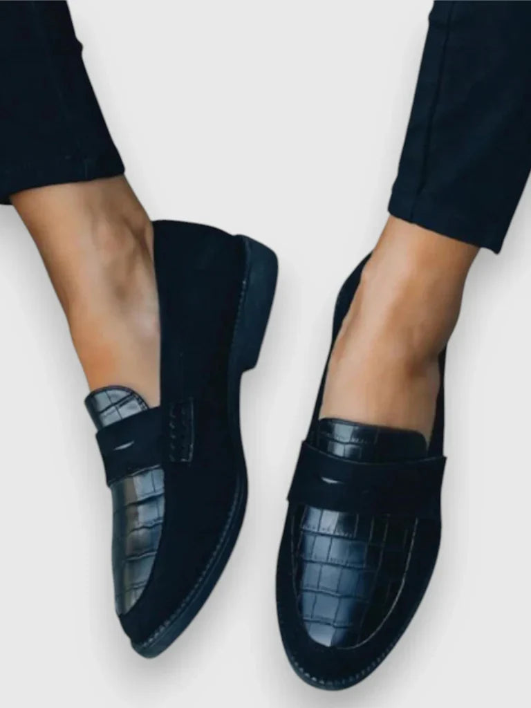 Ava | Croc Detail Orthopedic Loafers