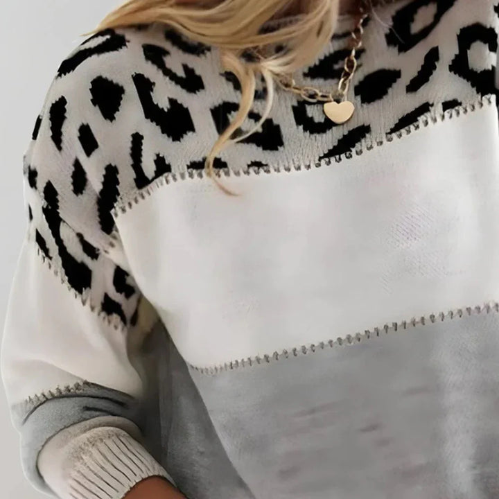 Diane | Bold Leopard-Print Sweater