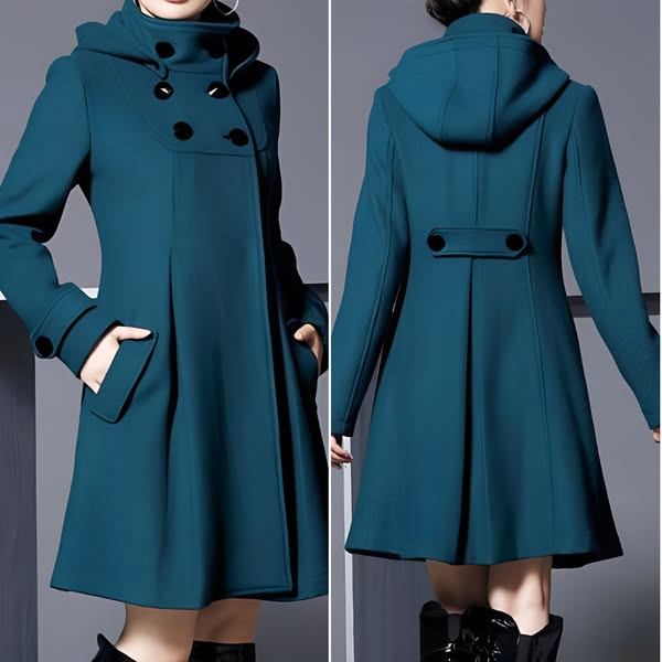 Adele  - Elegant Jacket with Double Pockets and Hood