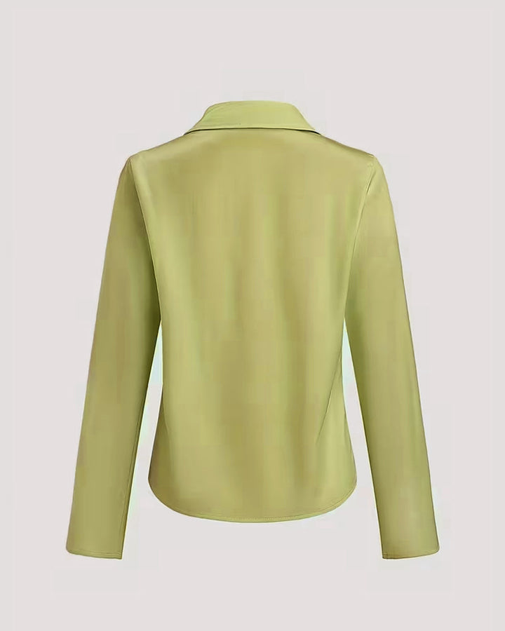 Briony | Printed Right Shoulder Reversed Blouse