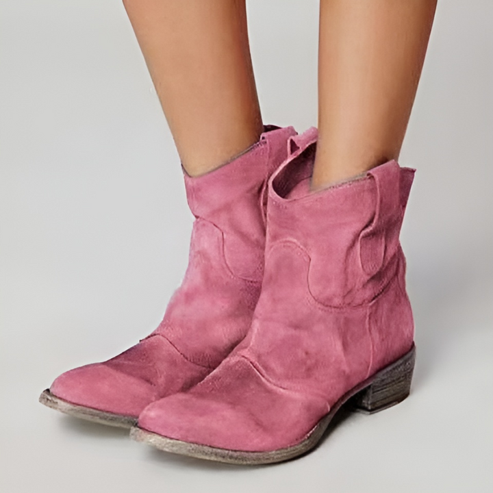 Chloe | Elegant Suede Ankle Boots for a Sophisticated Style