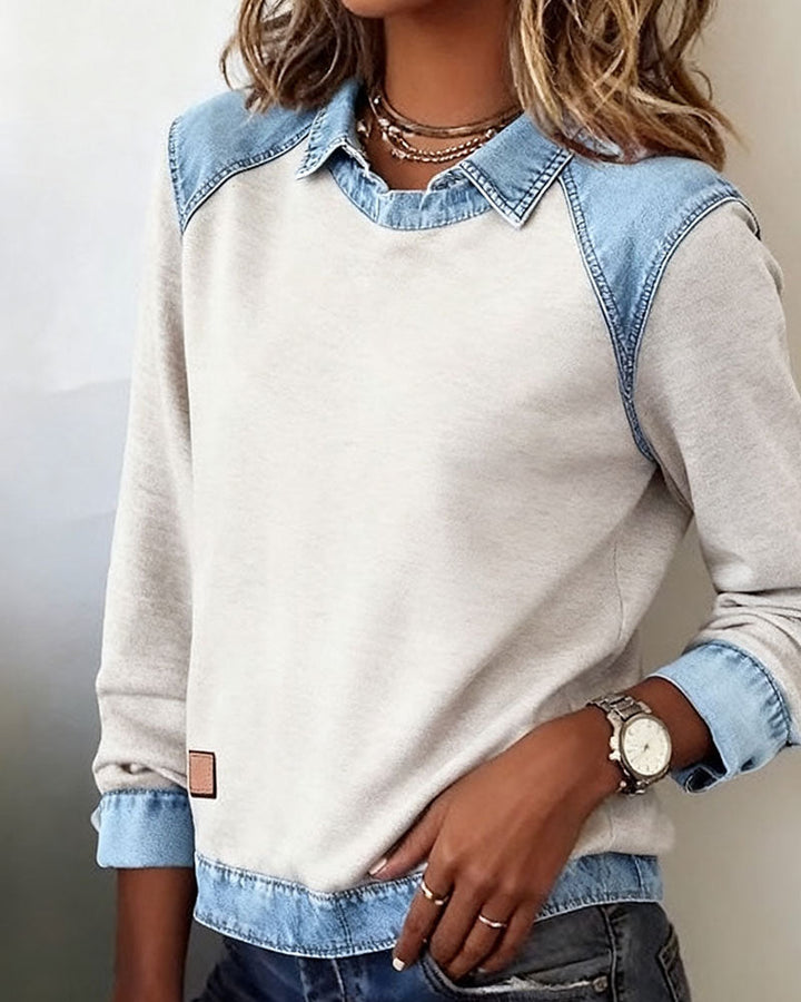 Paige | Trendy Long Sleeve Button-Up Shirt